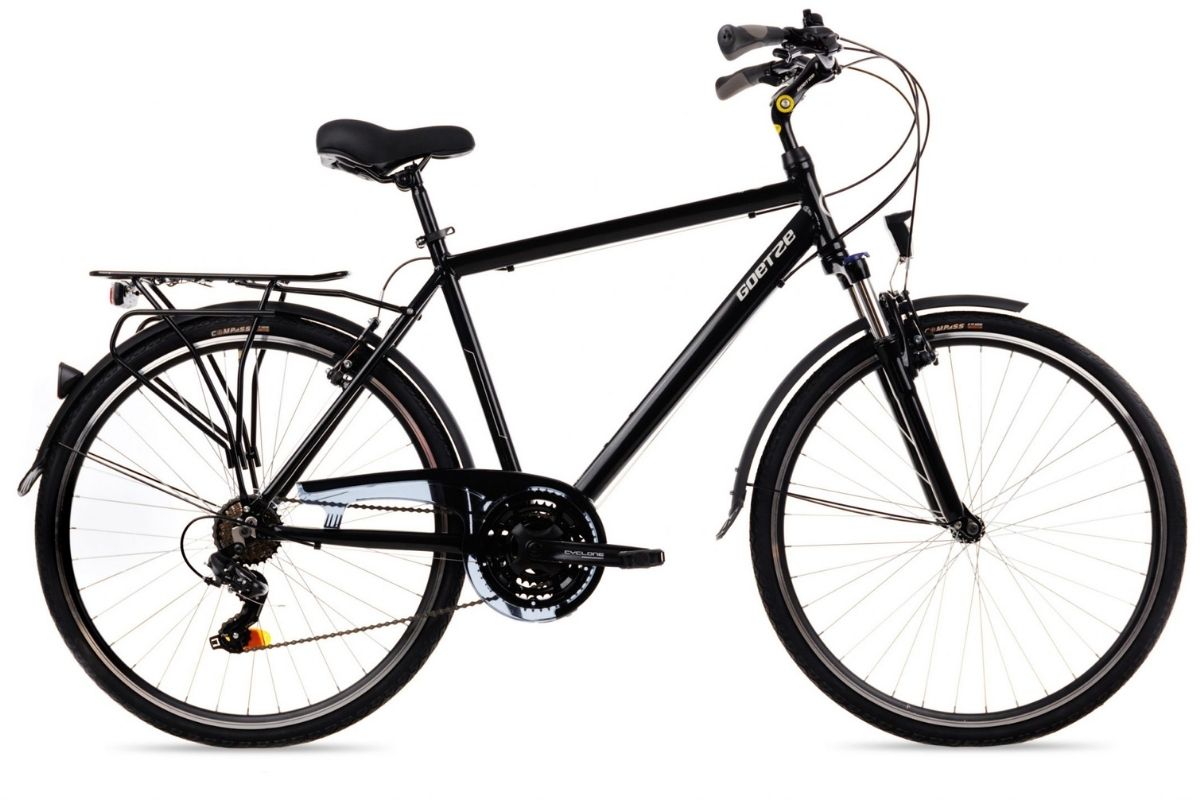 Велосипед Pамка Алуминий Goetze Tour, 21-скоростен Shimano, колела 28“, черен 21 – 182 – 200 cm