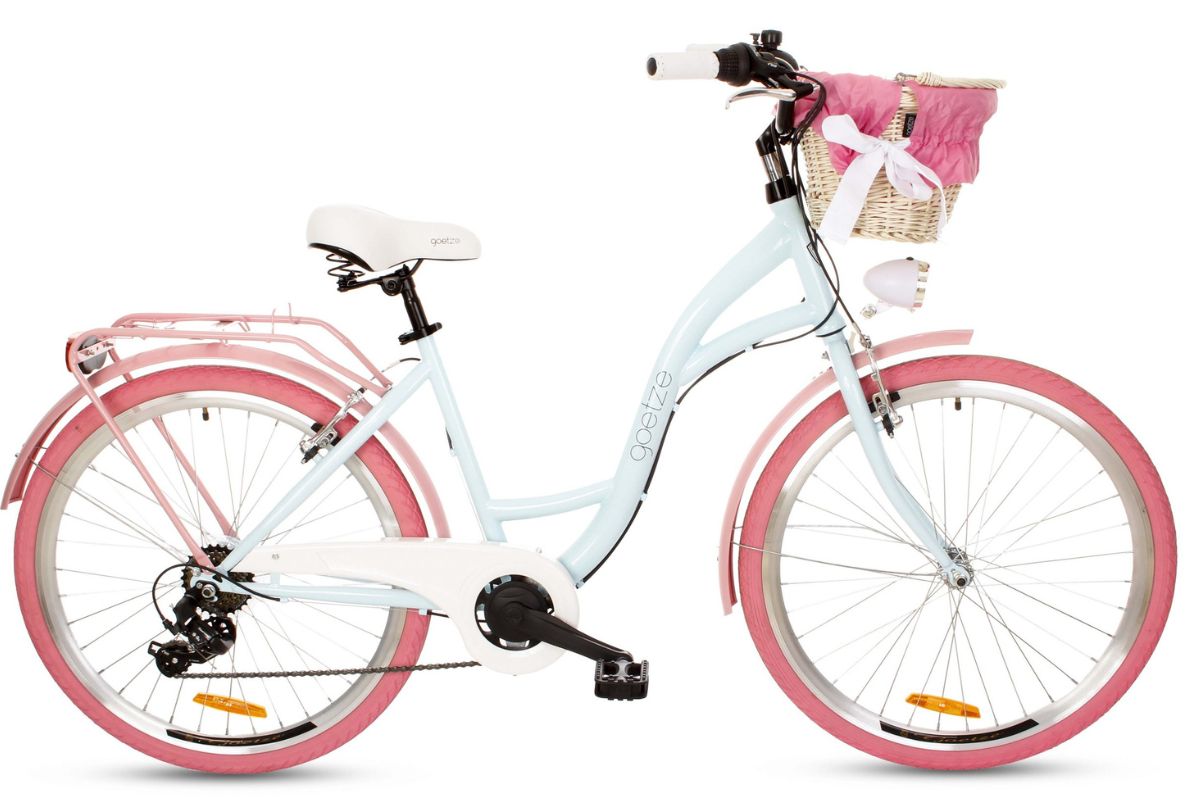 Bелосипед Goetze Mood, 155-180 cm височина, 6-скоростен, колела 26″, Син/Розов
