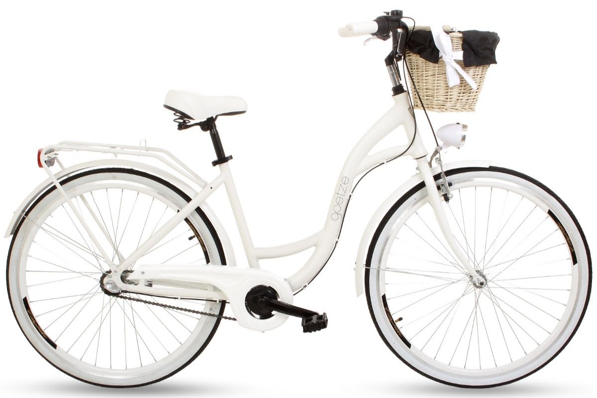 Алуминиев велосипед Goetze Style, 3-скоростен, колела 28″, 160-185 cm височина, Бял