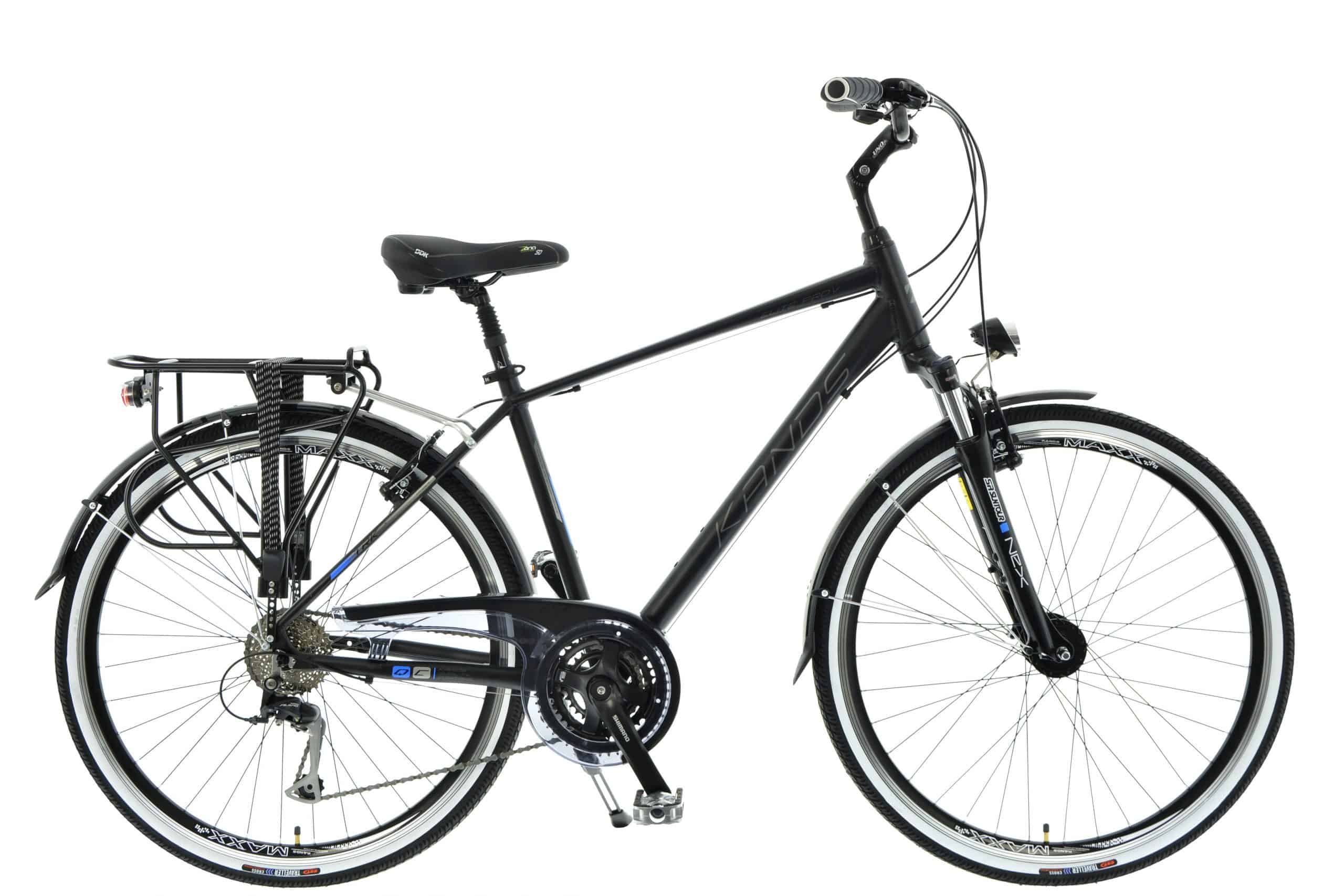 Алуминиев трекинг велосипед Kands Elite Pro, 24-скоростен Shimano, колела 28″, черен 21 – 182 – 200 cm