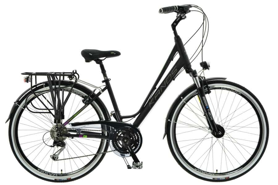Алуминиев трекинг велосипед Kands Elite Pro, 24-скоростен Shimano, колела 28″, черен 19″ – 168 – 185 cm