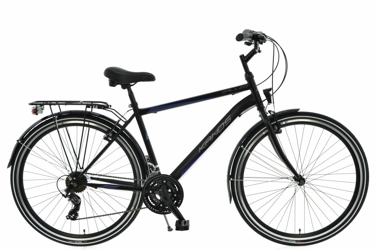 Трекинг велосипед Kands Galileo, 21-скоростен Shimano, 28″ колела, черен 19″ – 166 – 181 cm