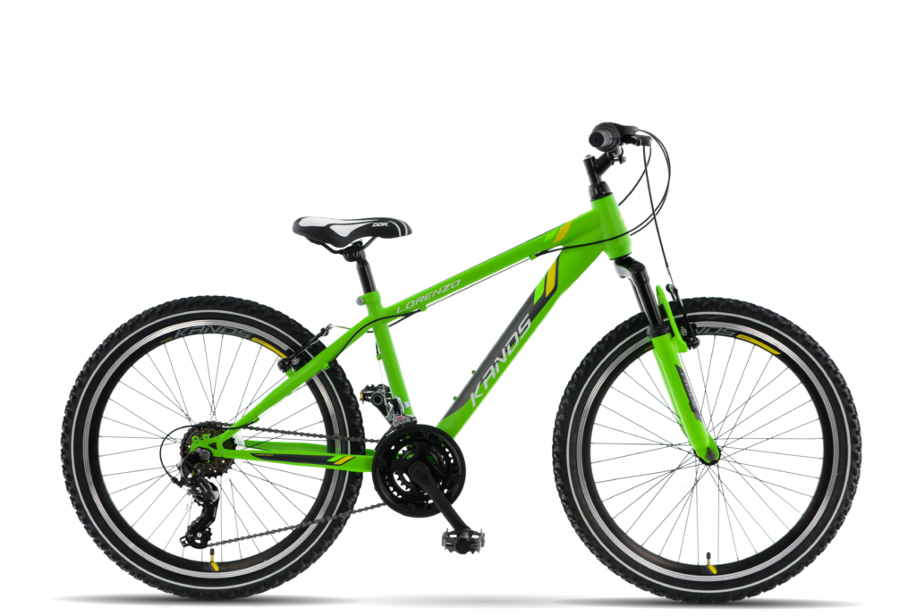 Bелосипед Kands Lorenzo 24″, 130-165 cm височина, 18-скоростен Shimano, зелен